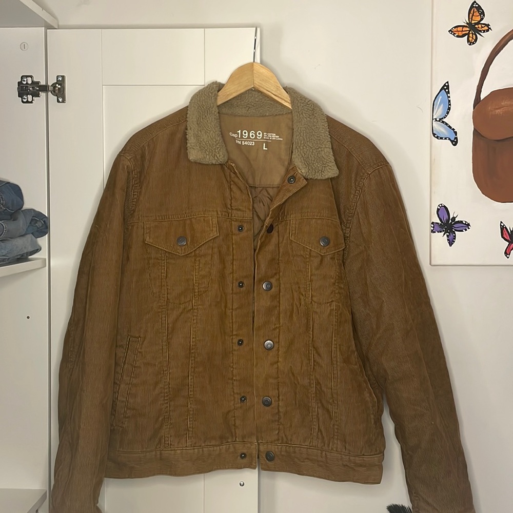 Corduroy gap jacket